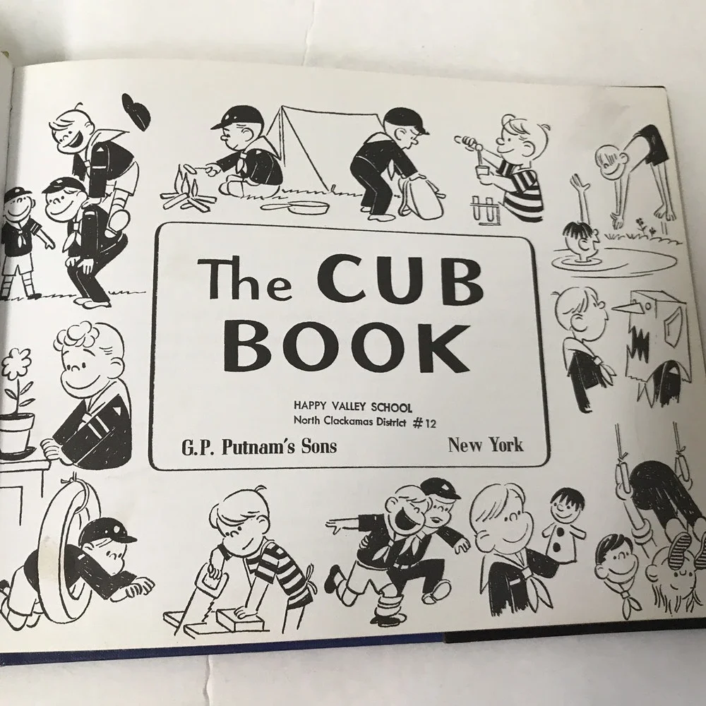 The Cub Book Dick Wingert Vtg 1967 Childrens HC Book‎
